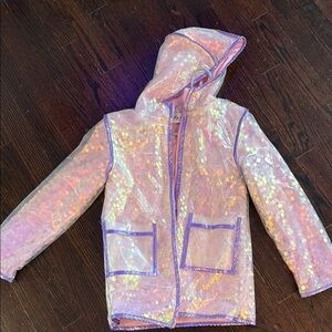 Kids Iridescent Hooded Jacket